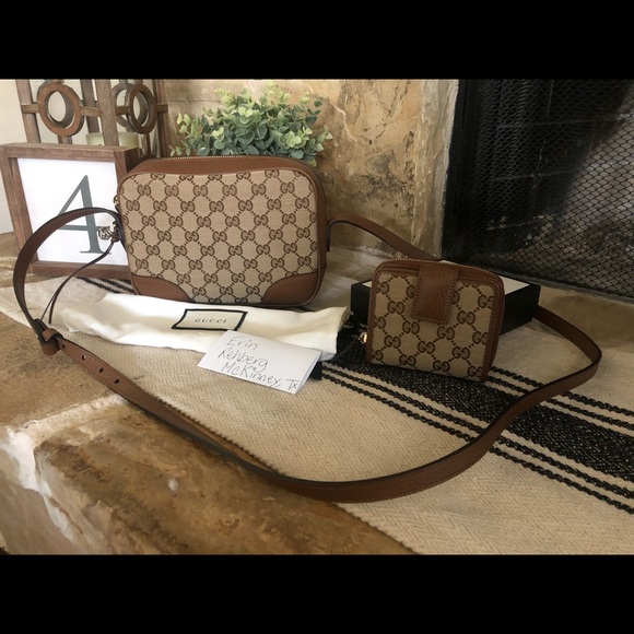 Gucci Handbags - Gucci Bree Crossbody and Wallet